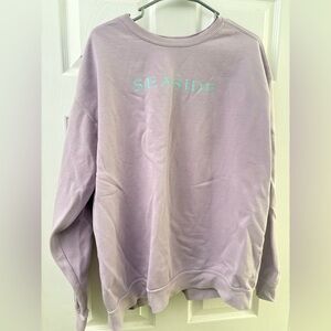 Lavender Sweatshirt with Mint Text